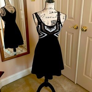 Express black and sequined dress